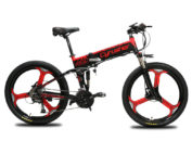 xf770 red folding electric mountain bike full susp 10159