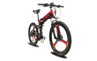 xf770 red folding electric mountain bike full susp 10160